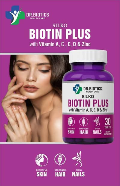 Silko Biotin Plus – Hair Growth & Glowing Skin  [ 30 Tablets]