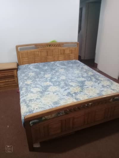 Wooden bed