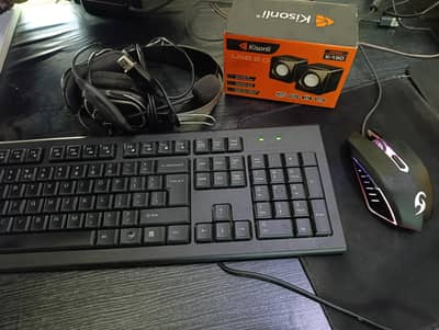 A4tech (keyboard headphone),mouse speaker set,