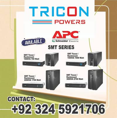 APC SMART UPS SMT 1KVA/2KVA/3KVA LCD DISPLAY