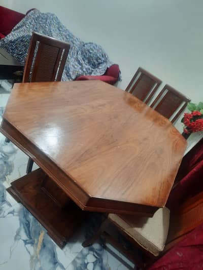 pure wooden dining table