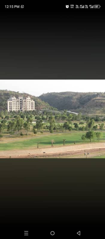 Golf view plot for sale in investor price