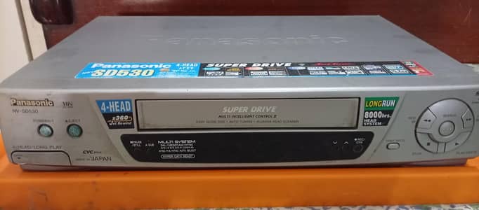 VCR, DVD player, LCD Monitor, Bluetooth speaker