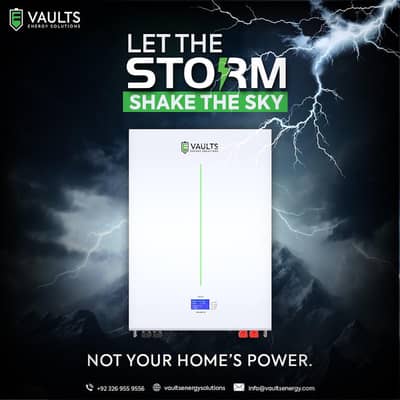 Vaults 51v-105Ah Lithium ion Solar Batteries 8000 cycles