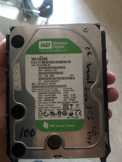 1TB Caiver Green Hard drive
