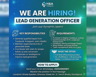 We are Hiring Freshers