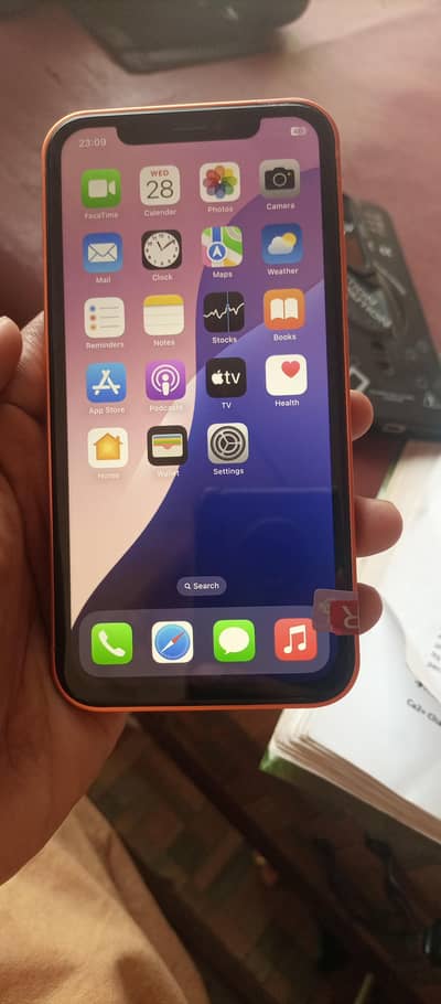 I phone 11 convert 17 pro orange colour 64 gb condition 10. by 10