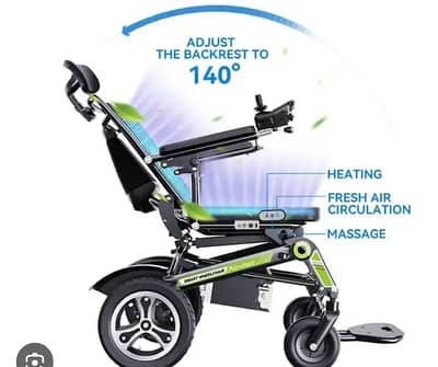 Electric Wheel Chair Motoriza Remote Control fULL Recling Wheel Chair
