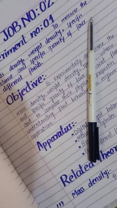 Professional Handwritten Assignments & Projects.