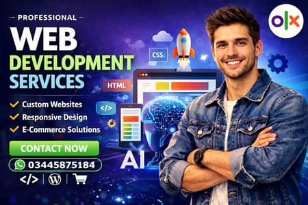 Service for a professional and responsive website with AI