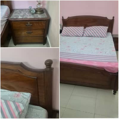 Double Bed / Bed set / wooden bed / furniture / Queen size bed