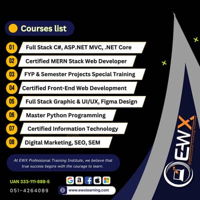  Build Your Future with EWX Professional Training Institute Pvt Ltd