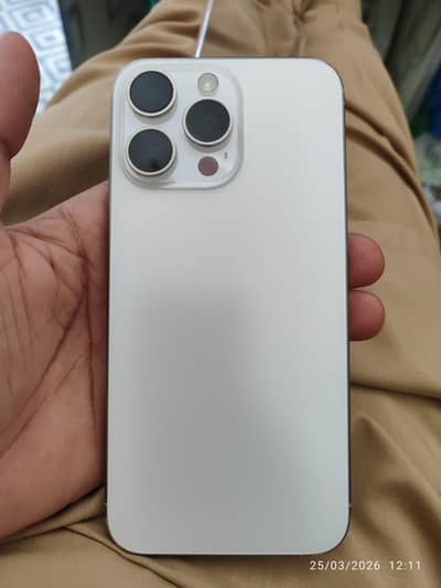 iPhone 15 Pro mx jv white colour 256gb