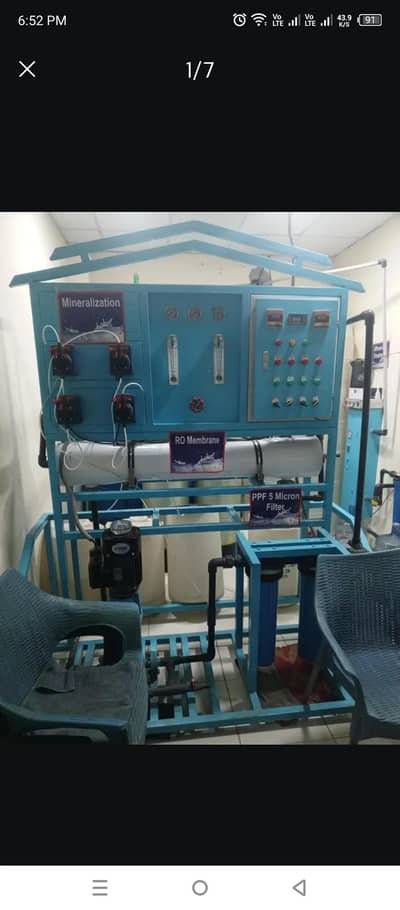 Ro  water Plant 1 ton