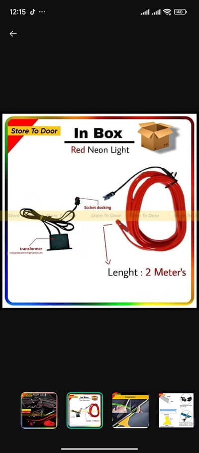 1 pcs dashboard decoration light