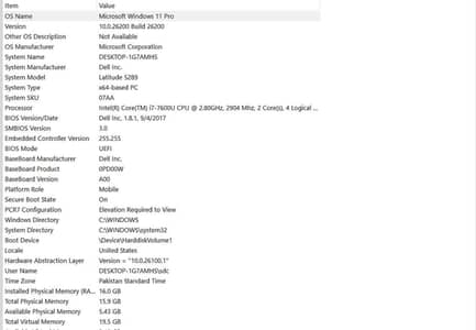 Dell latitude 5289  2-in-1