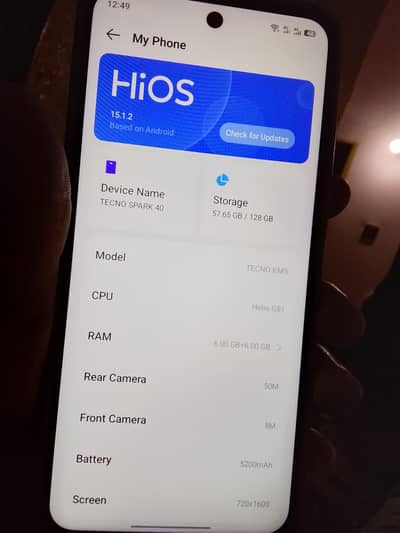 spark 40 new mobile deba charchr warnty card  back cover