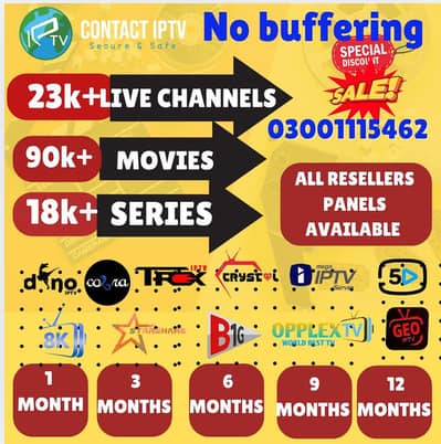 World no1 iptv resellers & tv entertainment platform 03001115462