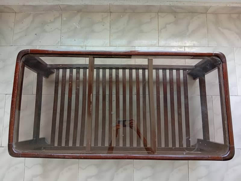 Sheeshum Wood Coffee Table Set (2'x4') + 2 Side Tables (2'x16") 2