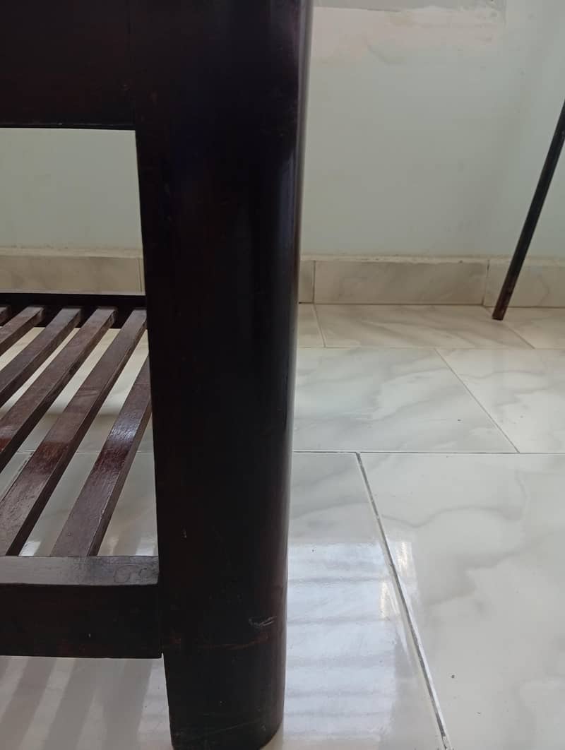 Sheeshum Wood Coffee Table Set (2'x4') + 2 Side Tables (2'x16") 4