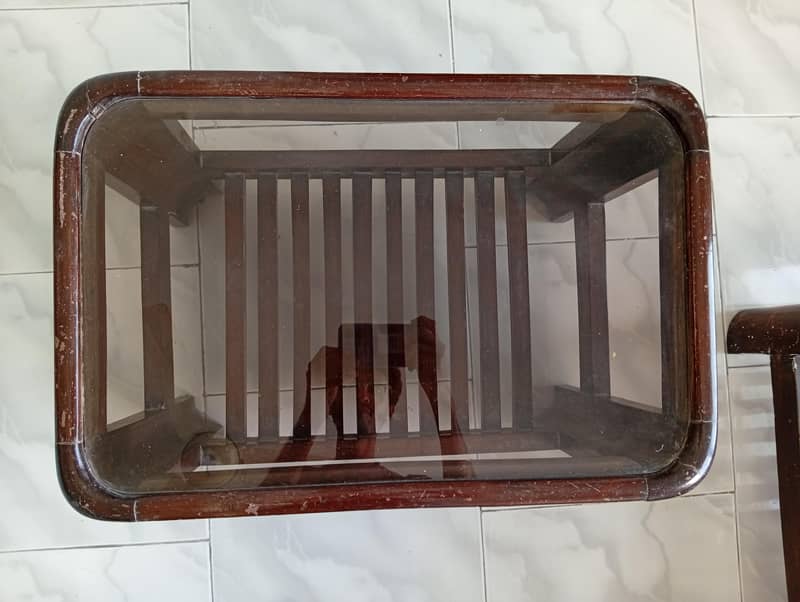 Sheeshum Wood Coffee Table Set (2'x4') + 2 Side Tables (2'x16") 6