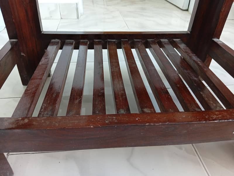 Sheeshum Wood Coffee Table Set (2'x4') + 2 Side Tables (2'x16") 7