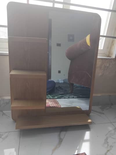 mirror with shelves wood mazboot lakriyo se bani