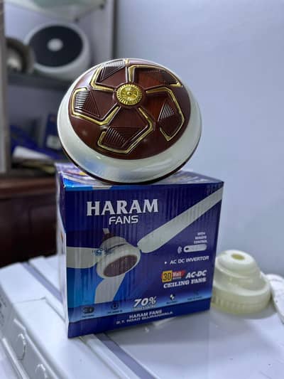 Haram AC/DC Inverter Ceiling Fan Ab Kam bijil per powerful fan