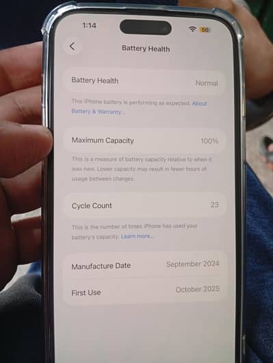 Iphone 15 plus jv available 128gb in Warranty