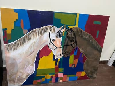 horse oil painting