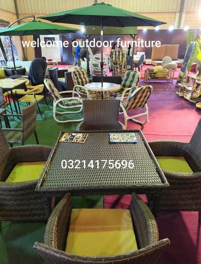 OUTDOOR GARDEN RATTAN UPVC FURNITURE SOFA SET CHAIRS TABLE UMBRELLA