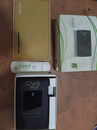 TP LINK SWITCH , PTCL CHAGJI DEVICE ,PTCL INTERNET USB sb all ok hai
