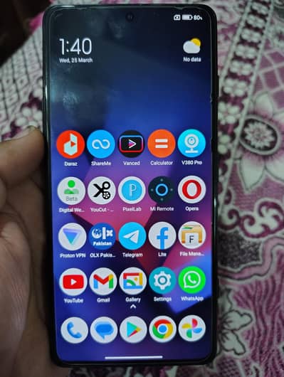 Redmi k40 gaming 12gb ram 256gb rom dual sim approved