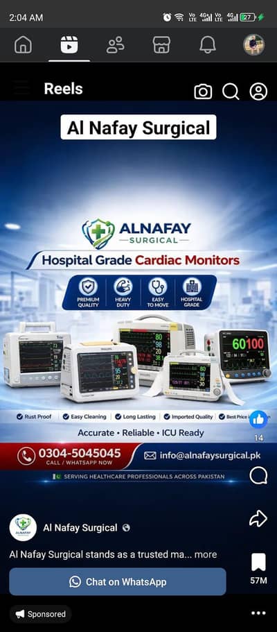 Cardiac Monitors ICU Patient Monitor ECG SpO2 NIBP Multiparameter