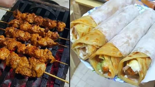 چکن رول پراٹھا