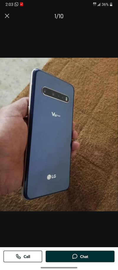 LG V60 FULL OKAY ONLY GLASS CRECK. 8.256