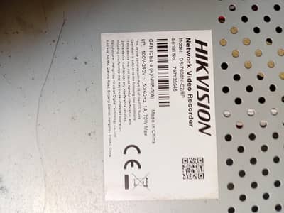 hikvision NVR 8 channel builtin poe