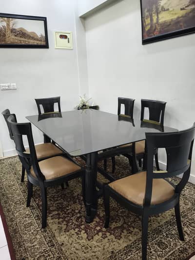 Elegant 6-Seater Solid Dining Table Set – Heavy & Durable