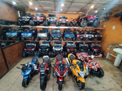 imported stock of kids car jeep battery operated for sell.