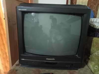 Panasonic TV + Dish Antenna+ Receiver+ cable complete set