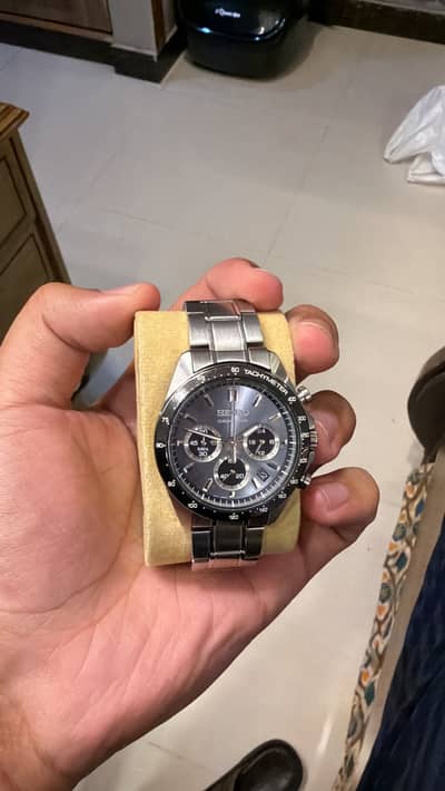 Seiko SBTR027 chronograph ice blue