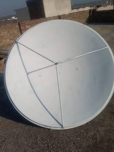 4 feet Dish antenna + Receiver complete set