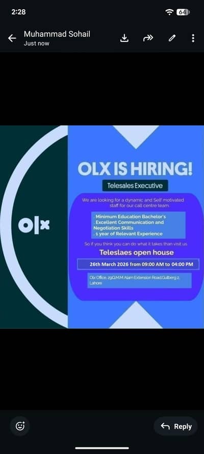 Telesales Executive Job Office Job Sales Job Full Time Job