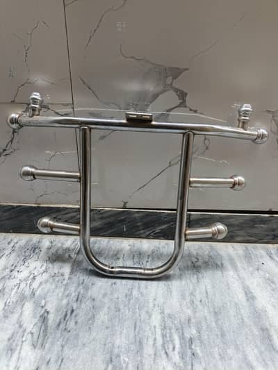 cd 70 bike safe guard and footrest for sale just  few day used