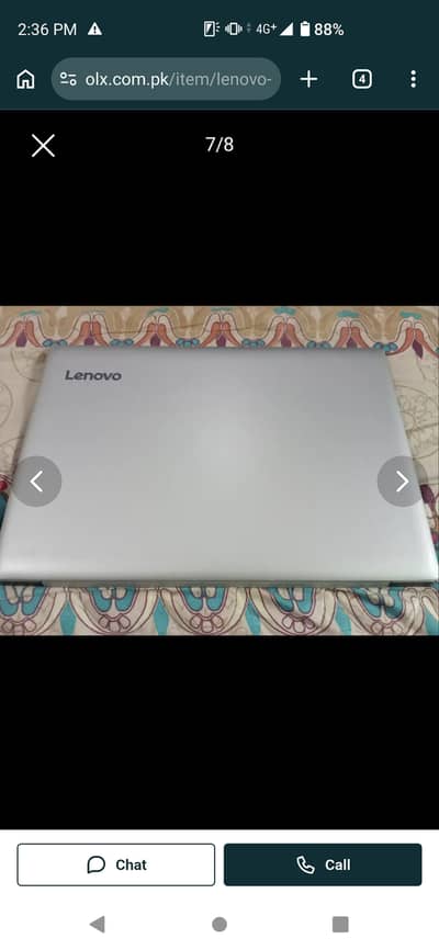 laptop ideapad330 core i5 8th Gen 8GB Ram 1TB HDD for sale