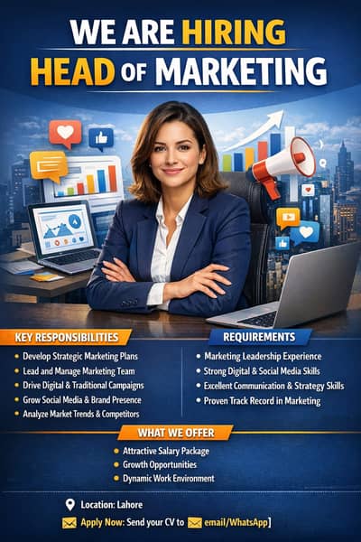 We Are Hiring – Head of Marketing