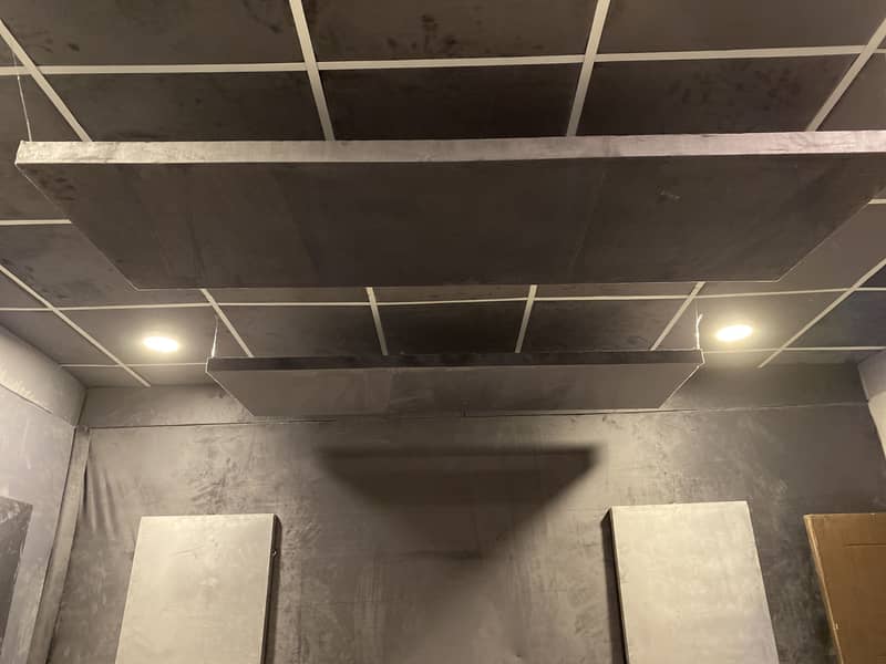 Base trap diffuser clouds acoustic panel studio Soundprofin 1