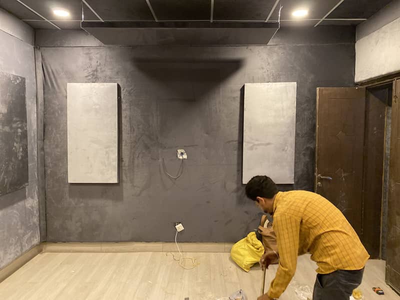 Base trap diffuser clouds acoustic panel studio Soundprofin 2