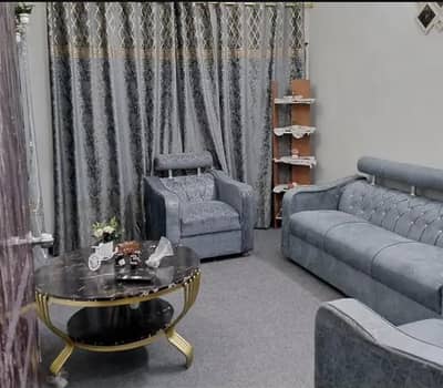 Sofa 5 siter Grey with center table