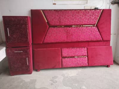 bed with side table | bed set